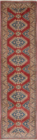 Afghan Finest Ghazni 2'7" x 10'2" Hand-knotted Wool Rug 