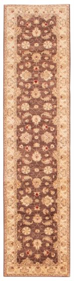 Afghan Chobi Finest 2'6" x 10'7" Hand-knotted Wool Rug 