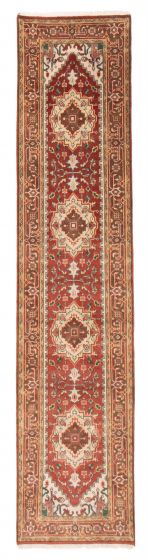 Indian Serapi Heritage 2'11" x 11'10" Hand-knotted Wool Rug 