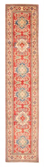 Afghan Finest Ghazni 2'8" x 13'2" Hand-knotted Wool Rug 