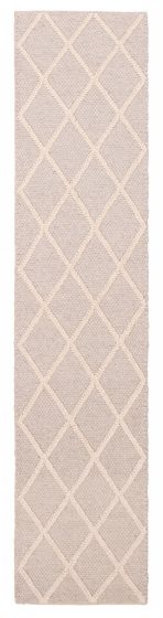 Indian Sienna 2'3" x 9'10" Braid weave Wool Rug 