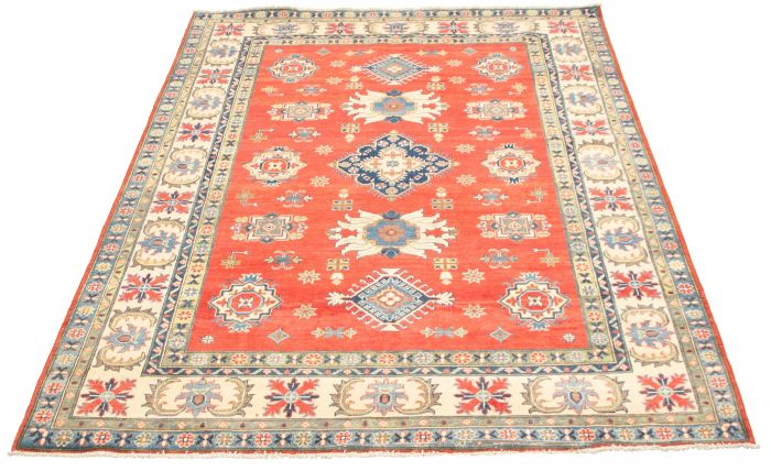 Afghan Finest Ghazni 6'7" x 9'8" Hand-knotted Wool Rug 