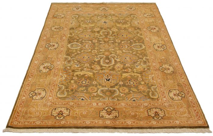Pakistani Peshawar Oushak 6'1" x 9'1" Hand-knotted Wool Rug 