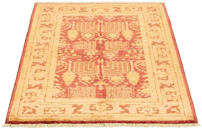 Afghan Chobi Finest 4'1" x 5'10" Hand-knotted Wool Rug 