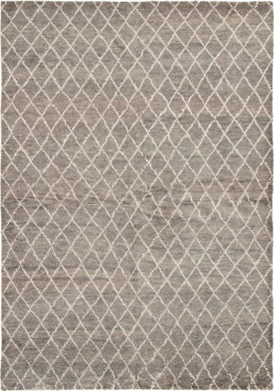 Indian Arlequin 6'2" x 9'0" Hand-knotted Wool Rug 