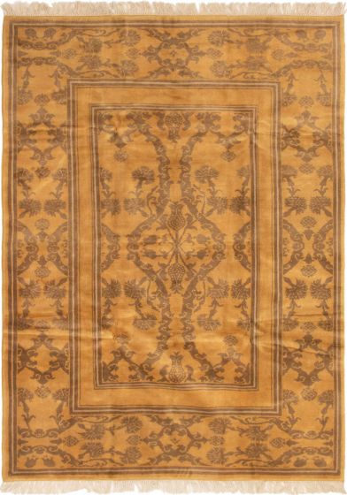 Turkish Melis Vintage 6'11" x 9'7" Hand-knotted Wool Rug 