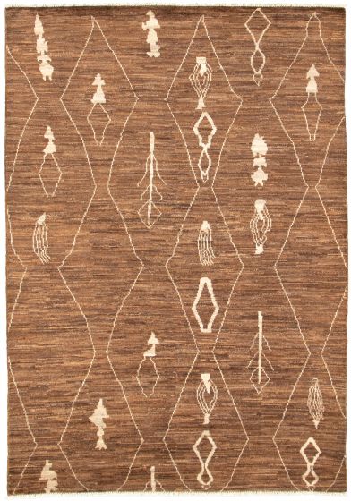 Pakistani Marrakech 6'0" x 8'8" Hand-knotted Wool Rug 