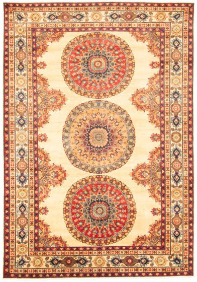 Afghan Finest Ghazni 6'9" x 9'8" Hand-knotted Wool Rug 