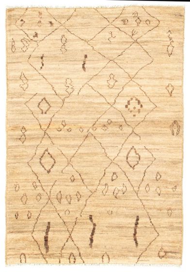 Pakistani Marrakech 3'11" x 5'7" Hand-knotted Wool Rug 