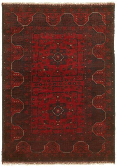 Afghan Finest Khal Mohammadi 3'4" x 4'9" Hand-knotted Wool Rug 