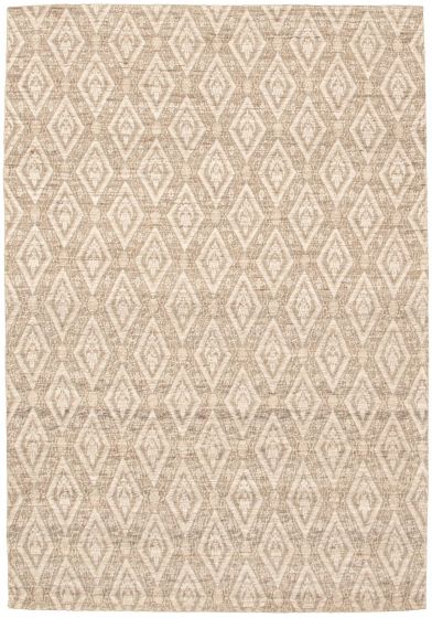 Indian Collage 4'5" x 6'6" Handmade Chenille Rug 