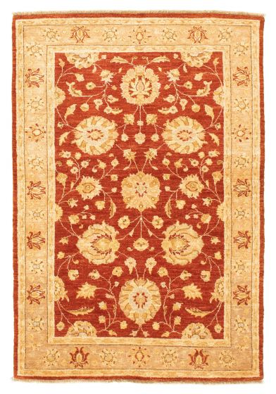 Afghan Chobi Finest 4'0" x 6'4" Hand-knotted Wool Rug 