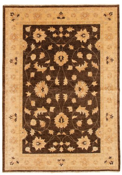 Afghan Chobi Finest 6'6" x 9'4" Hand-knotted Wool Rug 