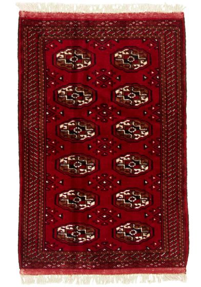 Turkmenistan Turkman 3'3" x 4'8" Hand-knotted Wool Rug 