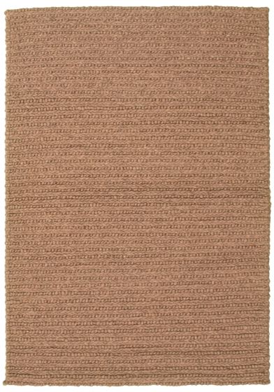 Indian Sienna 4'6" x 6'7" Braided Weave Wool Rug 