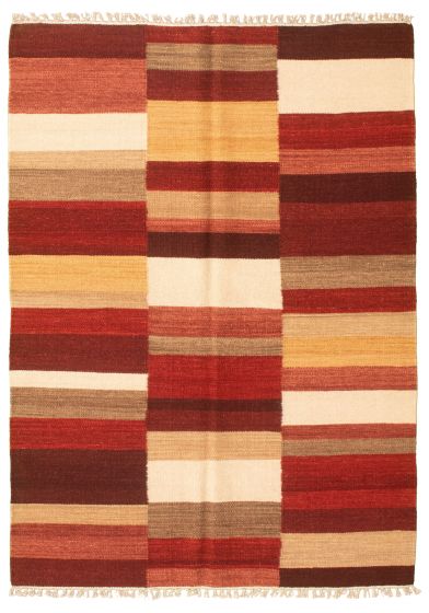 Turkish Ankara FW 5'3" x 7'10" Flat-Weave Wool Kilim 