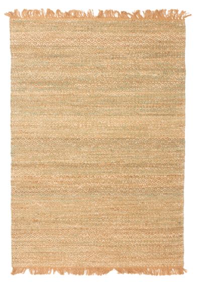 Indian Palas Denizli 5'3" x 7'9" Flat-Weave Jute Kilim 