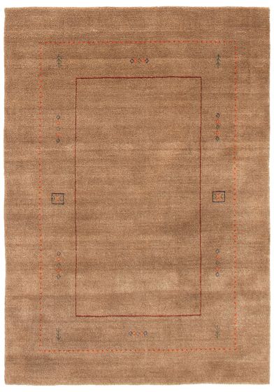 Indo Gabbeh 5'4" x 7'6" Hand Loomed Wool Rug 