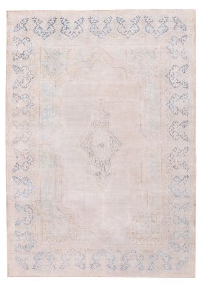 Turkish Antalya Vintage 6'5" x 9'3" Hand-knotted Wool Rug 
