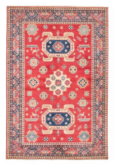 Afghan Finest Ghazni 6'7" x 9'6" Hand-knotted Wool Rug 