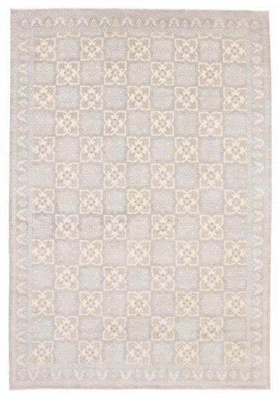 Indian Finest Oushak 9'11" x 14'1" Hand-knotted Wool Rug 