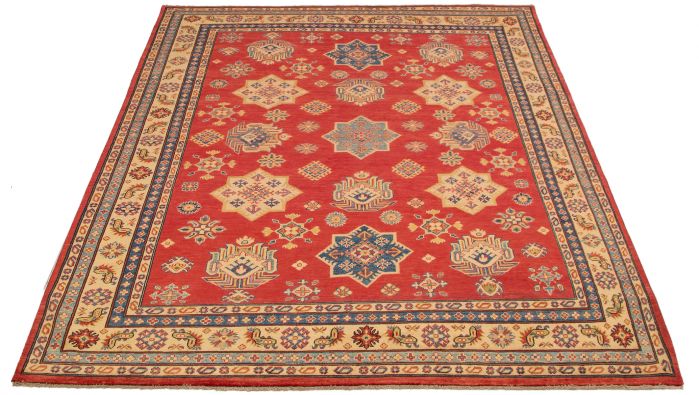 Afghan Finest Ghazni 7'6" x 9'10" Hand-knotted Wool Rug 