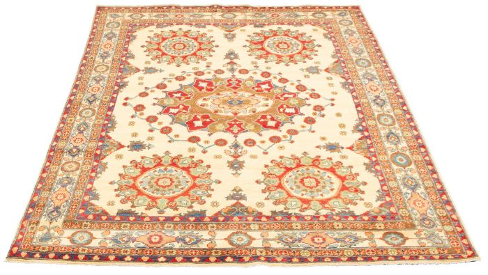 Afghan Finest Ghazni 6'10" x 9'9" Hand-knotted Wool Rug 
