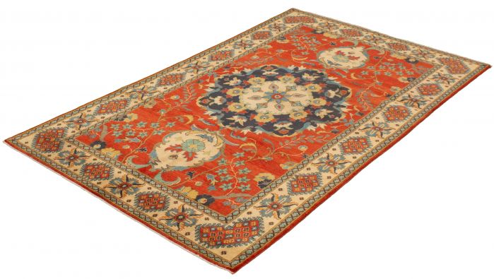 Afghan Finest Ghazni 5'9" x 10'0" Hand-knotted Wool Rug 