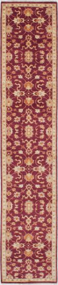 Afghan Chobi Finest 2'7" x 14'0" Hand-knotted Wool Rug 