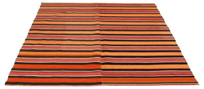 Turkish Boho 5'1" x 7'10" Flat-Weave Wool Kilim 