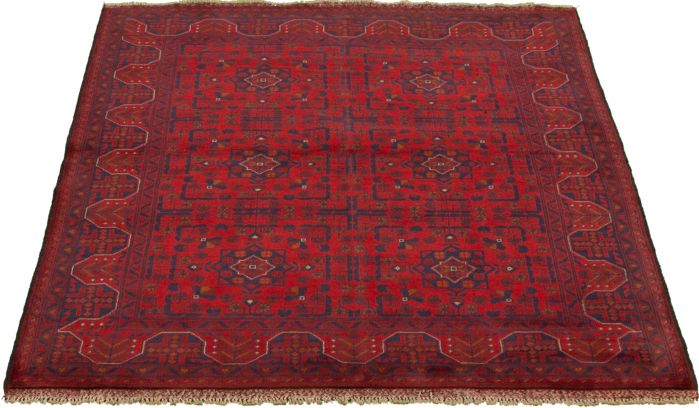 Afghan Finest Khal Mohammadi 5'1" x 6'5" Hand-knotted Wool Rug 