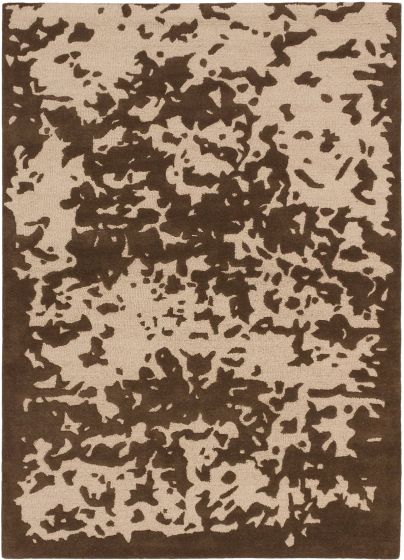 Indian Eden 5'7" x 7'9" Hand Tufted Wool Rug 