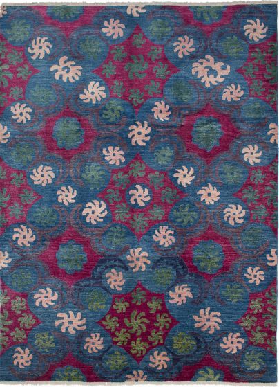 Indian Shalimar 10'3" x 13'10" Hand-knotted Wool Rug 