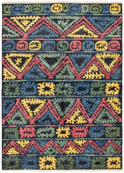 Indian Shalimar 6'3" x 8'9" Hand-knotted Wool Rug 