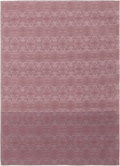 Indian Collage 4'9" x 6'9" Handmade Chenille Rug 