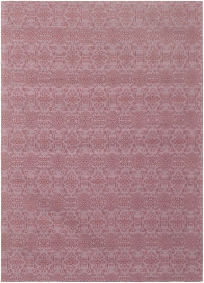 Indian Collage 4'9" x 6'9" Handmade Chenille Rug 