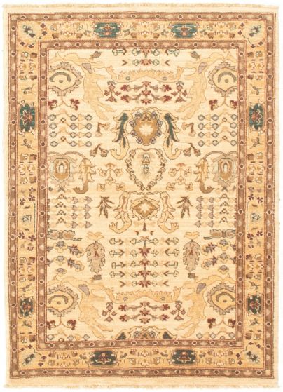 Afghan Chobi Finest 4'3" x 6'0" Hand-knotted Wool Rug 