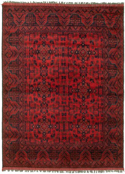 Afghan Finest Khal Mohammadi 4'11" x 6'7" Hand-knotted Wool Rug 