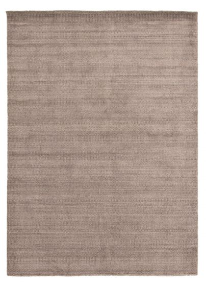 Indian Silk Shadow 5'5" x 7'7" Hand Loomed Wool Rug 