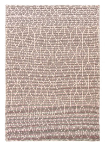 Indian Sienna 6'1" x 8'8" Braid weave Wool Rug 