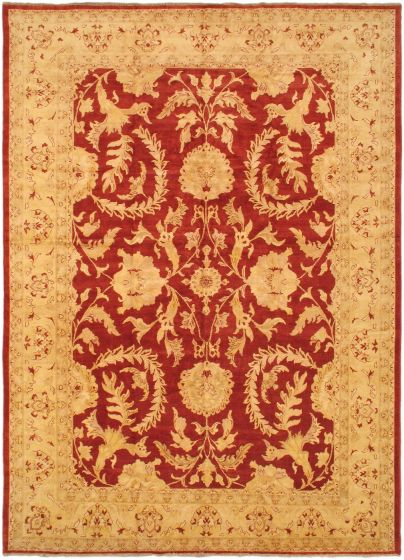 Afghan Chobi Finest 12'4" x 17'3" Hand-knotted Wool Rug 