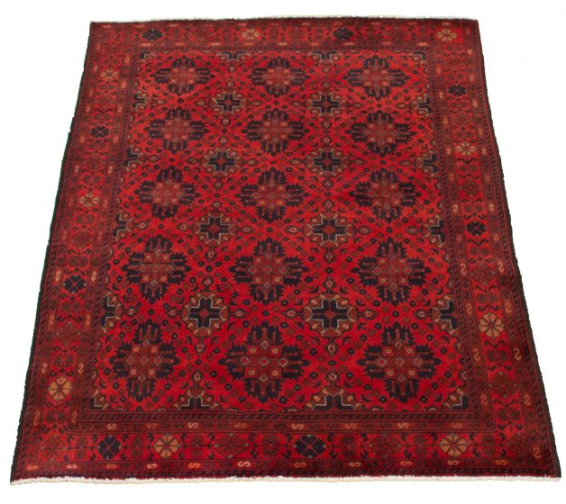 Afghan Finest Khal Mohammadi 4'10" x 6'6" Hand-knotted Wool Rug 