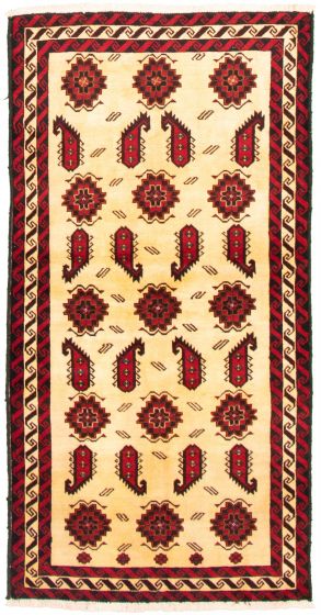 Afghan Rizbaft 3'5" x 6'7" Hand-knotted Wool Rug 