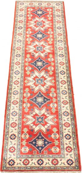 Afghan Finest Ghazni 2'8" x 9'9" Hand-knotted Wool Rug 
