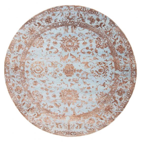 Indian Heritage 8'2" x 8'2" Hand-knotted Silk & Wool Rug 