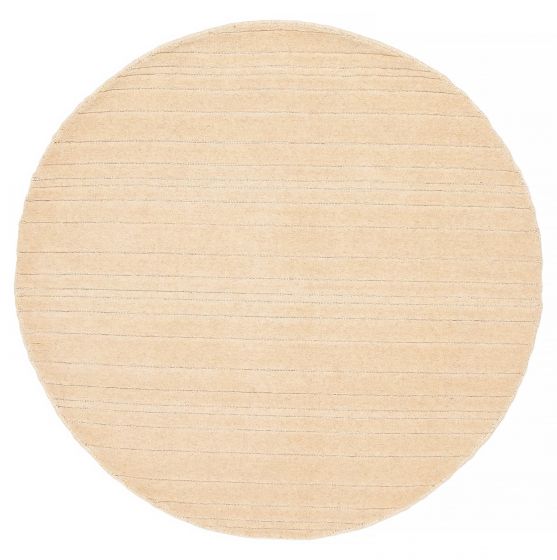 Indian Ananda 4'0" x 3'11" Hand Loomed Wool Rug 