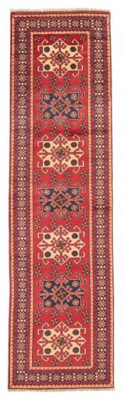 Afghan Finest Kargahi 2'10" x 9'10" Hand-knotted Wool Rug 