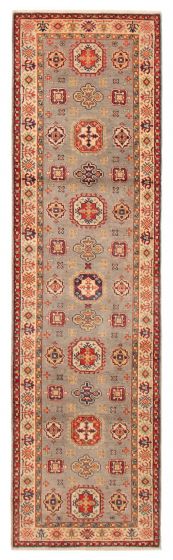 Afghan Uzbek Ghazni 2'8" x 9'8" Hand-knotted Wool Rug 