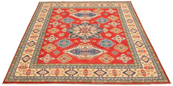 Afghan Finest Ghazni 8'2" x 9'9" Hand-knotted Wool Rug 