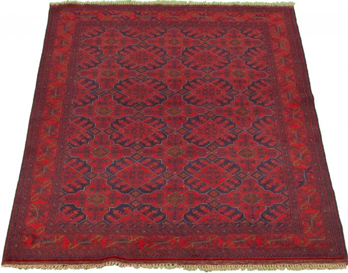 Afghan Finest Khal Mohammadi 4'0" x 6'4" Hand-knotted Wool Rug 